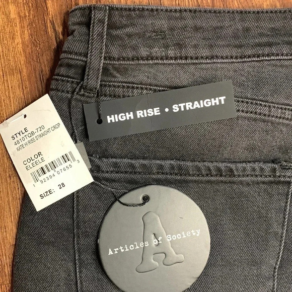 Articles of Society Kate Hi Rise Crop Jeans 28 NWT - Picture 10 of 14